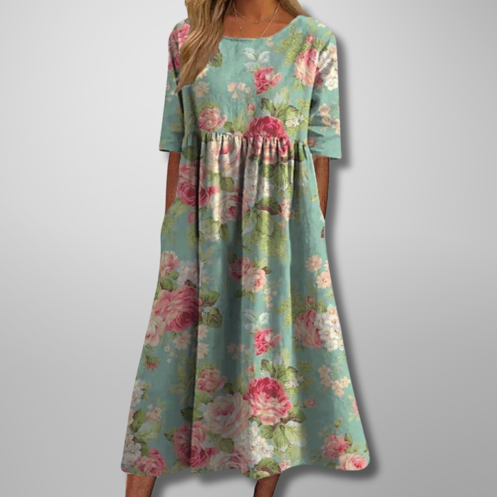 Wren | Women's Cotton Smock Midi Dress