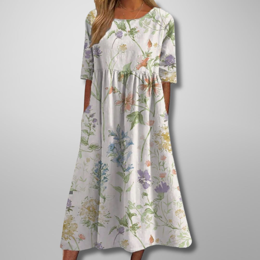 Wren | Women's Cotton Smock Midi Dress