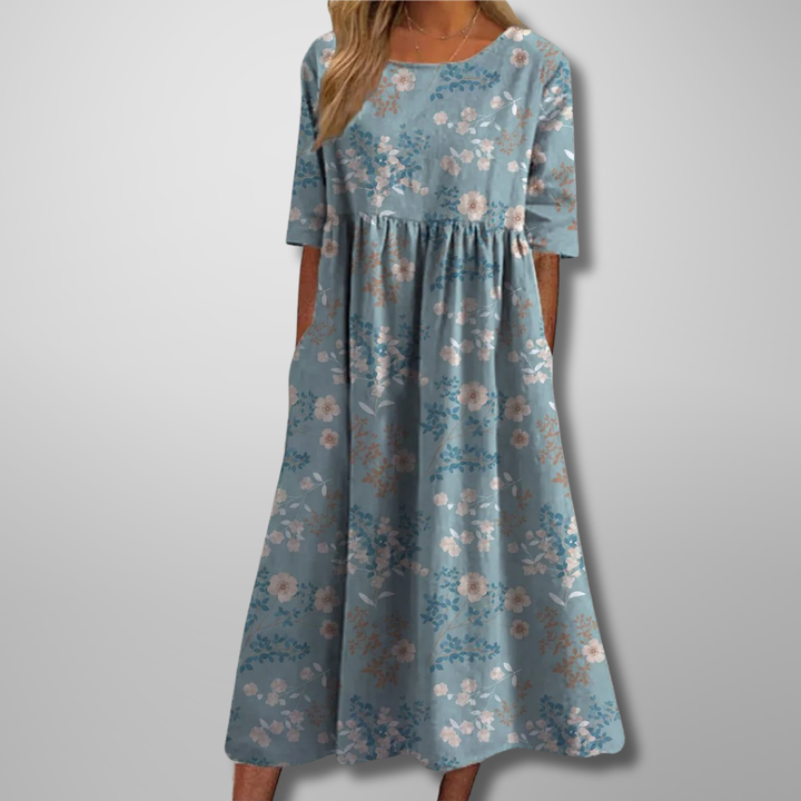 Wren | Women's Cotton Smock Midi Dress