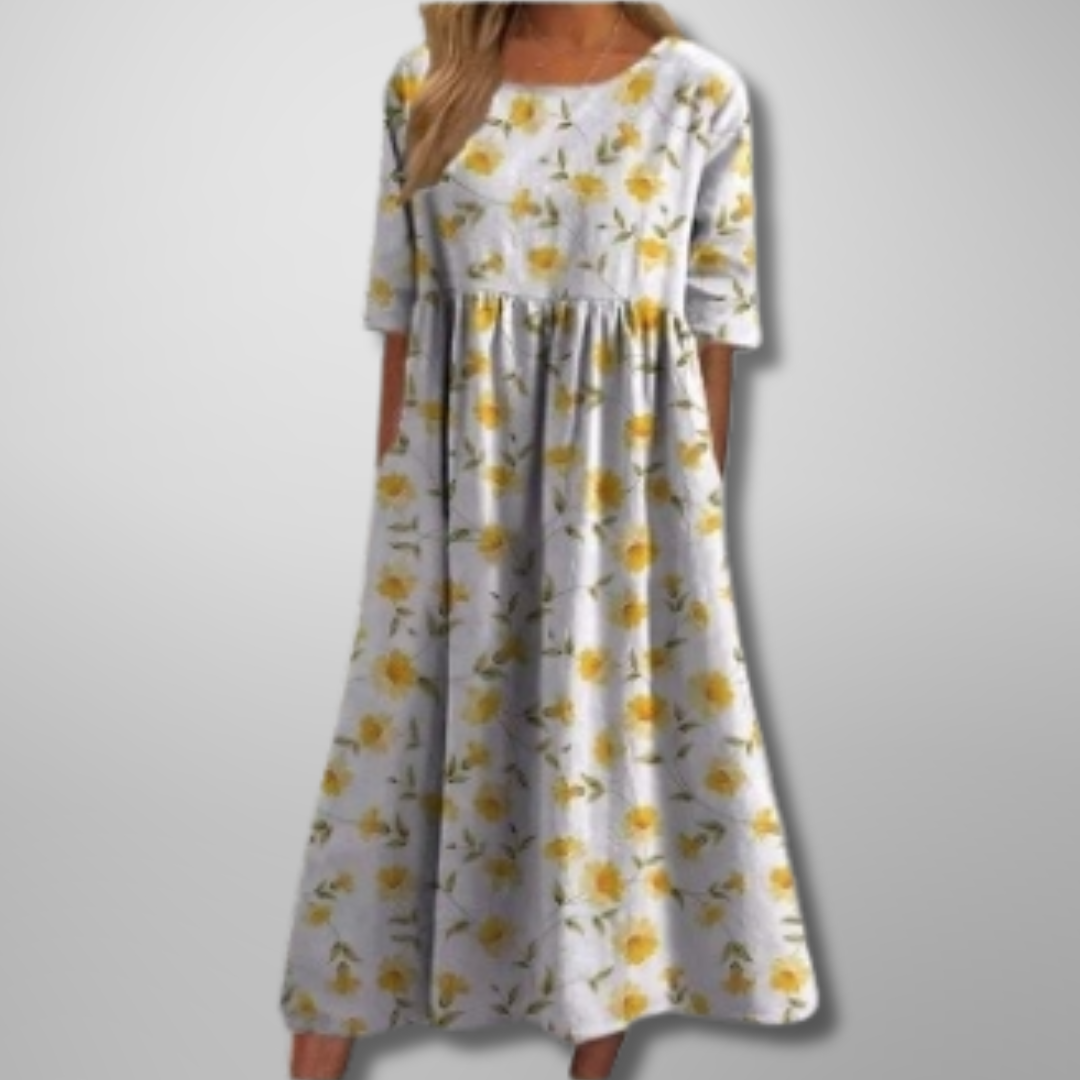 Wren | Women's Cotton Smock Midi Dress