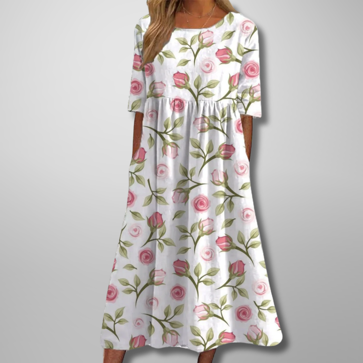 Wren | Women's Cotton Smock Midi Dress