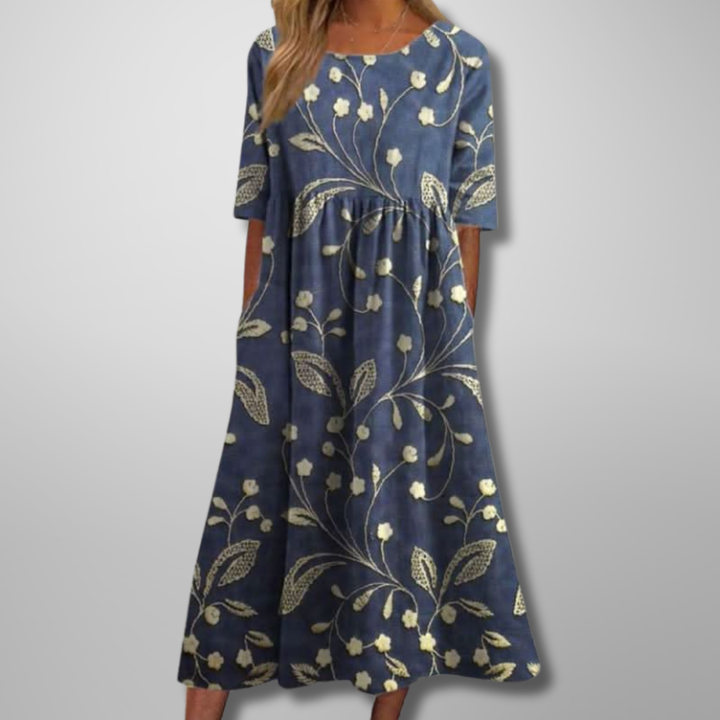 Wren | Women's Cotton Smock Midi Dress