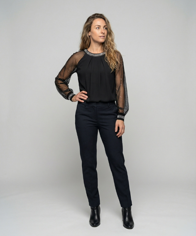 Zara | Women's Black Long Sleeve Shirt