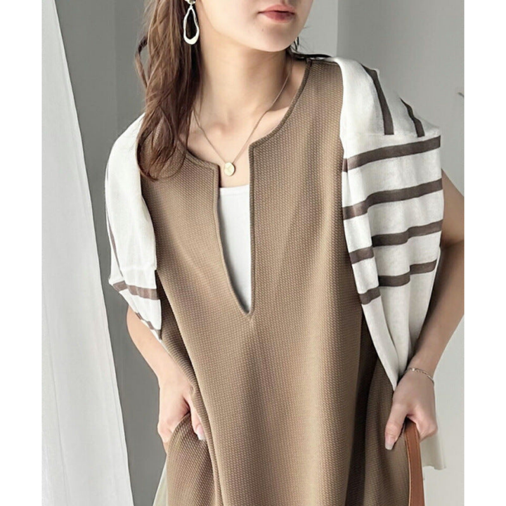 Zinnia | Women's Stretch V-Neck Sleeveless Longline Tunic